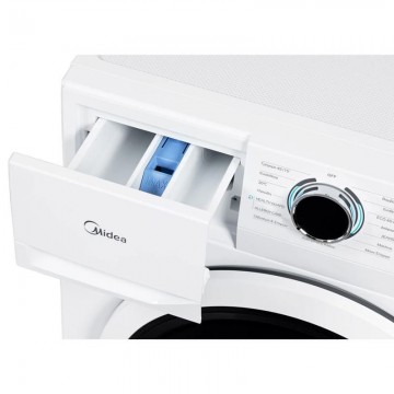 Midea Πλυντήριο Ρούχων 8kg με Τεχνολογία Ατμού 1400 Στροφών MF110W80BA10/W-GR